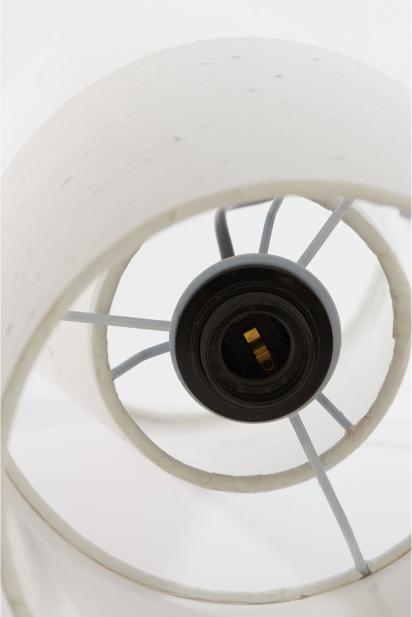 Light & Living Lampe à poser Raeni Ø20 cm - Moderne - Blanc