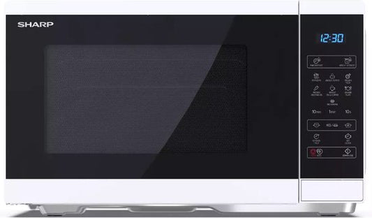 Micro-ondes Sharp YC-MS252AE-W noir, blanc, micro-ondes autonome, à poser, 25 l, 900 W