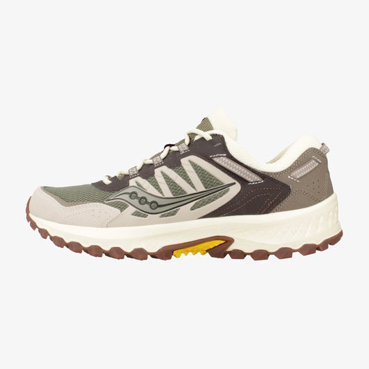 Saucony - Grid Peak Sneakers - Durable & Confortable - Olive/Brown - Taille 40.5