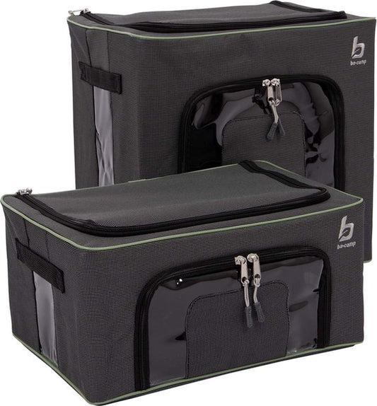 Bo-Camp - Boîte de rangement - Pliable - 2 pièces - 2 tailles