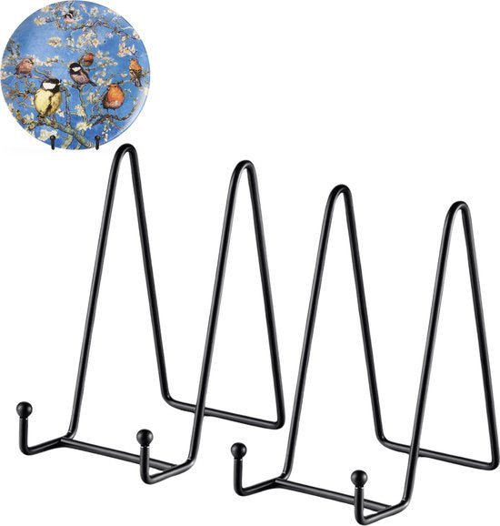 Luft - Porte-affiches - Lot de 2 - Présentoir - Noir - Support - Enseignes décoratives - Livres - Cintre - Enseignes - Support - Meuble de cuisine