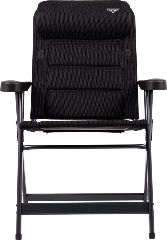 Crespo - Chaise de plage - M - AP/237 - Air-Deluxe - Compact - Noir - Modèle 2025