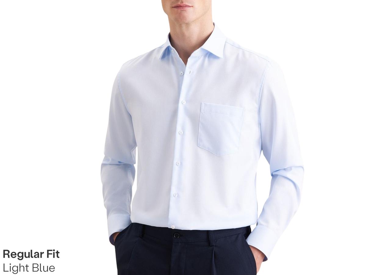 Chemise de travail Seidensticker New Kent - Coupe ajustée - taille 40 - Bleu clair