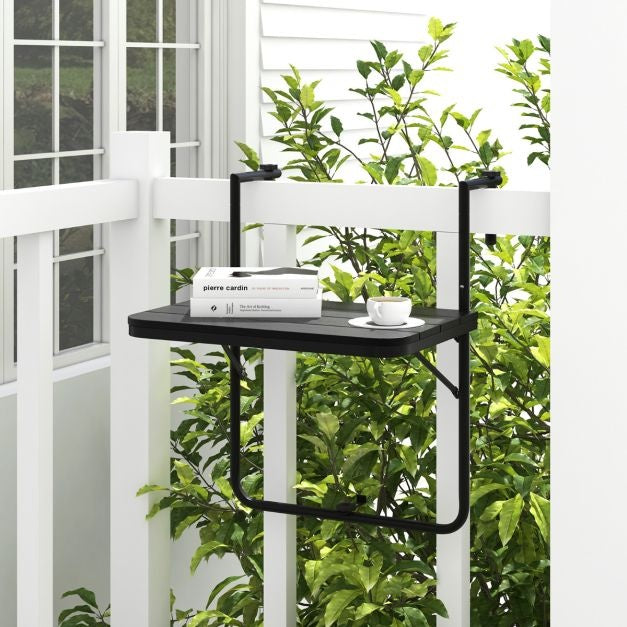 Coast Table de balcon - Pliable - 60 x 40 cm - Anthracite