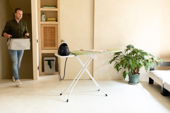 Brabantia Table à repasser B - pour générateur de vapeur - 124 x 38 cm - Calm Rustle