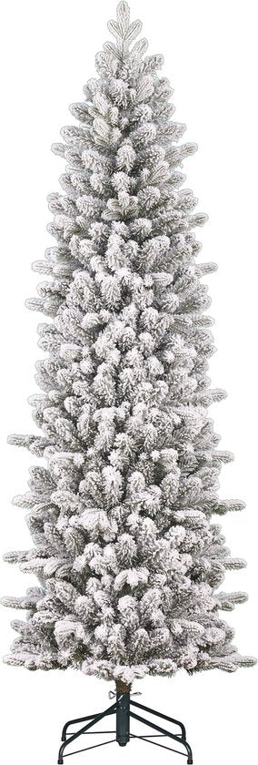 Black Box Trees Harma Narrow Artificial Christmas Tree - H215 x Ø66 cm - Green Frosted