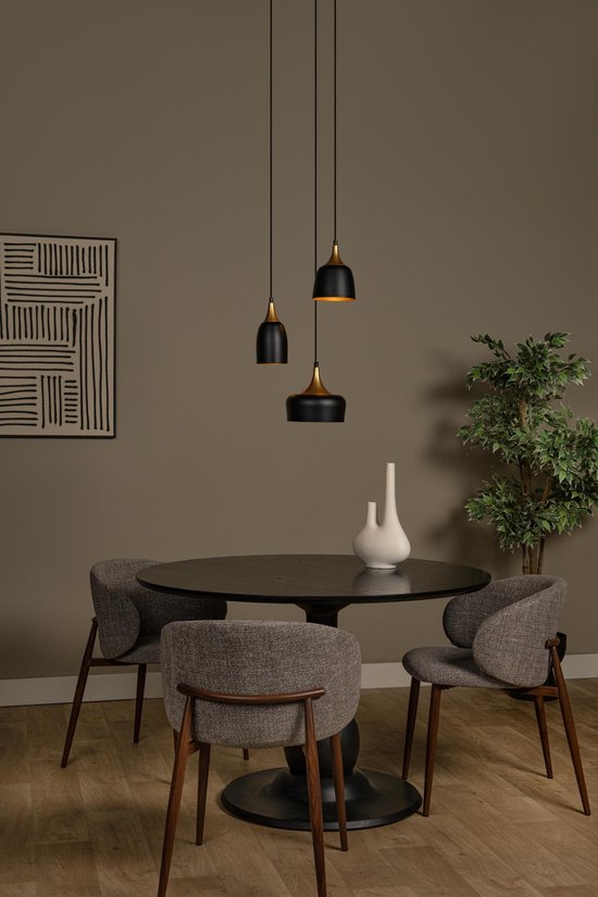 Lucide CHAYANNE - Suspension - Ø 30 cm - 3xE14 - Noir