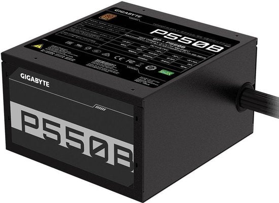 Bloc d'alimentation Gigabyte P550B 550 W pour PC, certifié 80 Plus pour son rendement énergétique
