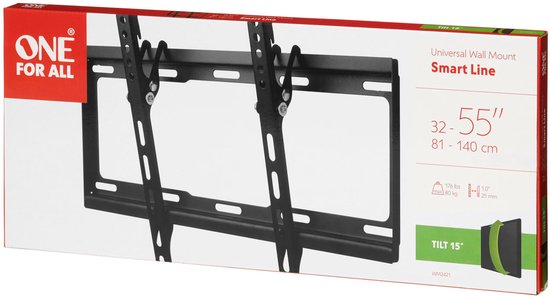 Support mural universel pour téléviseur - inclinable WM2421 - 32 à 65 pouces - à seulement 25 mm du mur - max. 80 kg - VESA 400x400