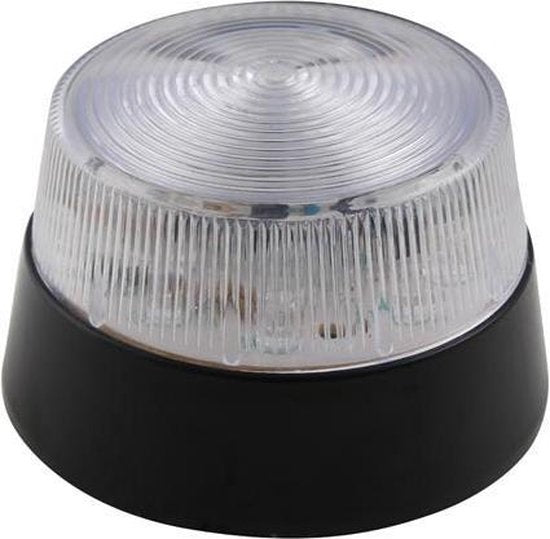 Velleman Feu clignotant à LED rouge, utilisation intérieure, 12 VDC, 15 LED blanches, IP20, ABS/acrylique