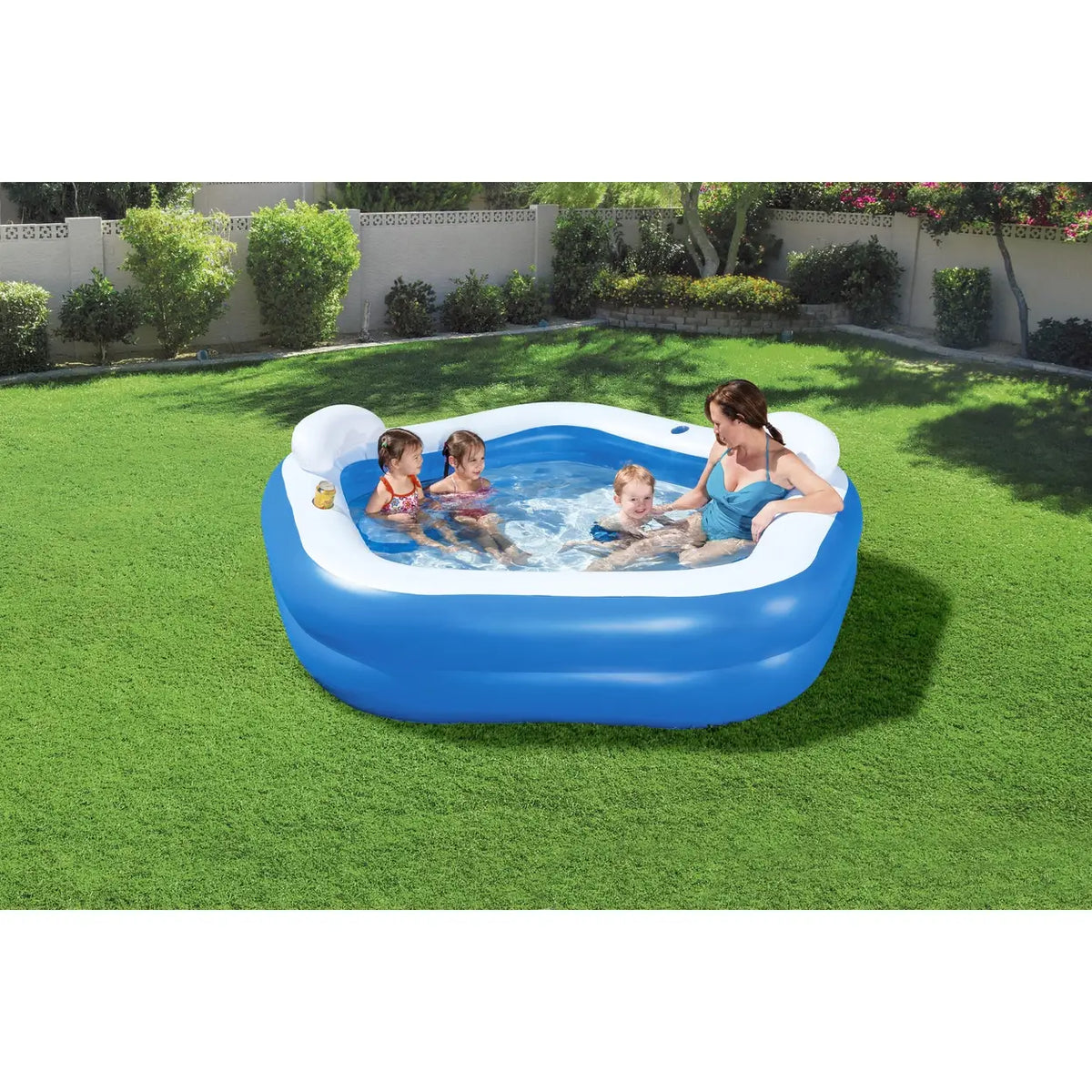 Piscine gonflable familiale Bestway Backyard Oasis - 213 x 206 x 69 cm