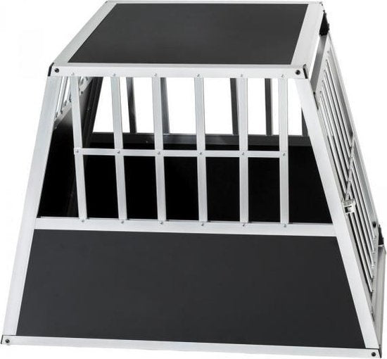 Cage pour chien - Tectake - Noir/Argent - 90 x 66 x 69,5 cm