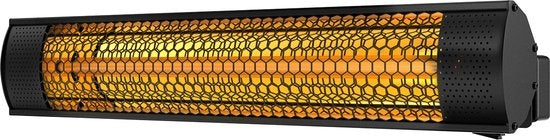 Chauffage de terrasse Auronic - Electrique - 2000W - IP55 - Noir