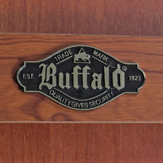 Table de shulbak Buffalo Allure avec pieds repliables - 200 cm - 30 disques et couvercle de rangement inclus