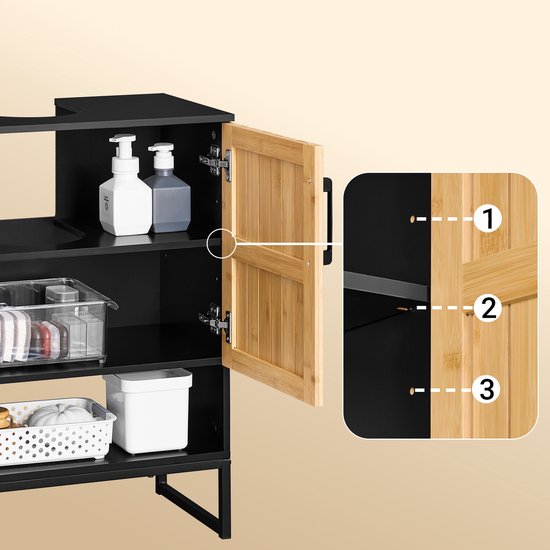 SoBuy Armoire de toilette BZR202-SCH