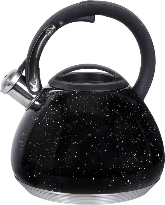 Bouilloire sifflante - Resto - 2,7L - Acier inoxydable - Induction - Marbre noir