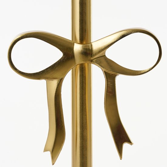 Table d'appoint - H 57 x Ø 25 cm - Aluminium recyclé - Doré