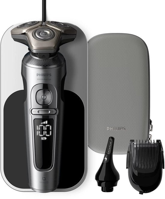 Philips Shaver S9000 Prestige SP9871/22 Rasoir électrique avec SkinIQ, pour rasage sur peau sèche ou humide