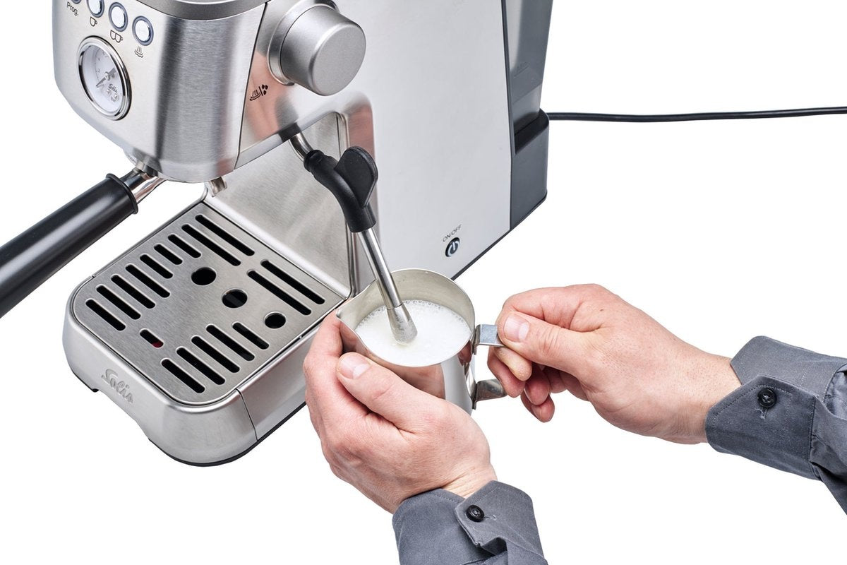 Solis Barista Perfetta Plus 1170 V2 - Machine à espresso à piston 1700W - Espresso et Cappuccino - Argenté