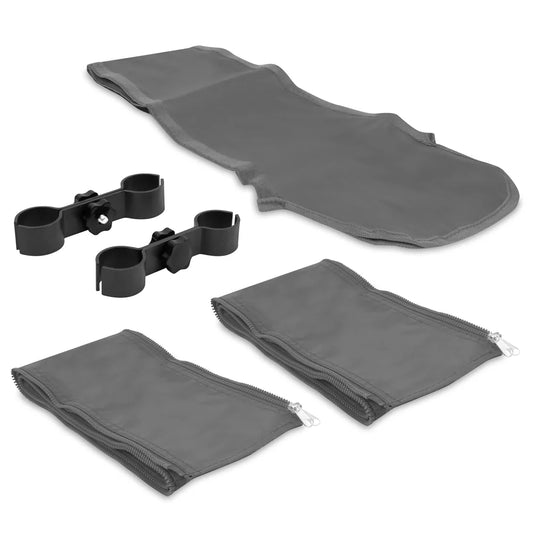 Système d'assemblage VONROC pour tente de réception Premium 3 x 4,5 m - Gouttières / Raccords de parois latérales - Gris