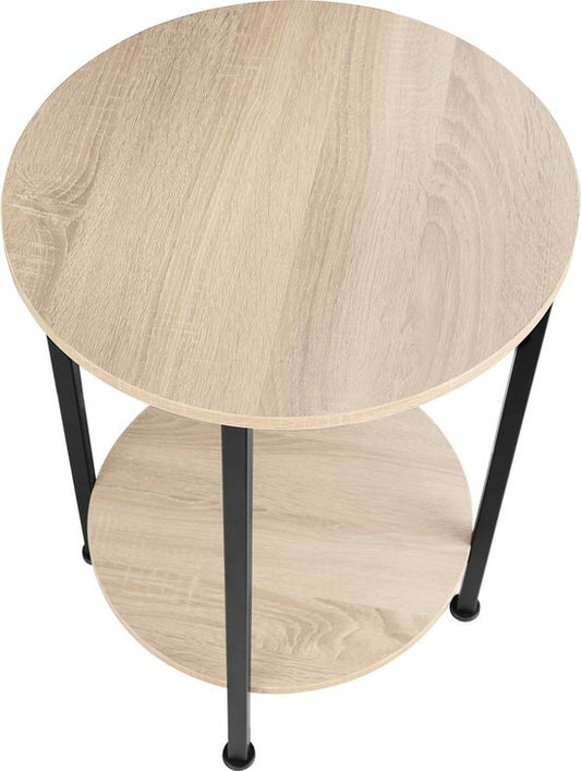 tectake - Table d'appoint Ballina lumière industrielle, table d'appoint - 404218