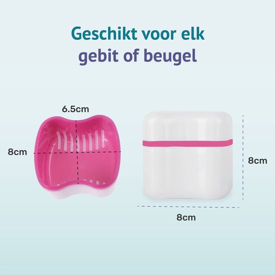 Plateau pour prothèses dentaires - Plateau pour brackets - Rose - Avec égouttoir - Pour - Appareils dentaires - Prothèses - Plateau pour brackets - Boîte pour brackets - Plateau