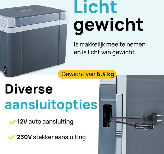 Glacière électrique - MOA - Avec fonction de chauffage - 12V et 230V - 40L