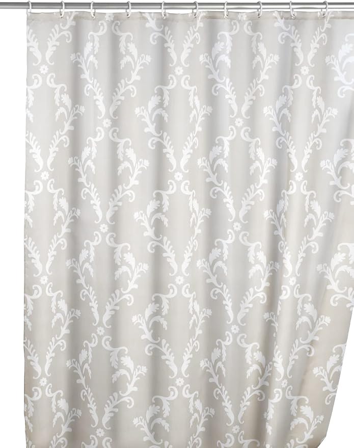 Rideau de douche Wenko Baroque bleu - 180 x 200 cm - Anti-moisissure