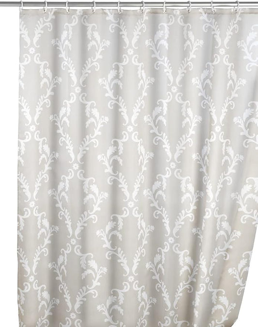 Rideau de douche Wenko Baroque bleu - 180 x 200 cm - Anti-moisissure