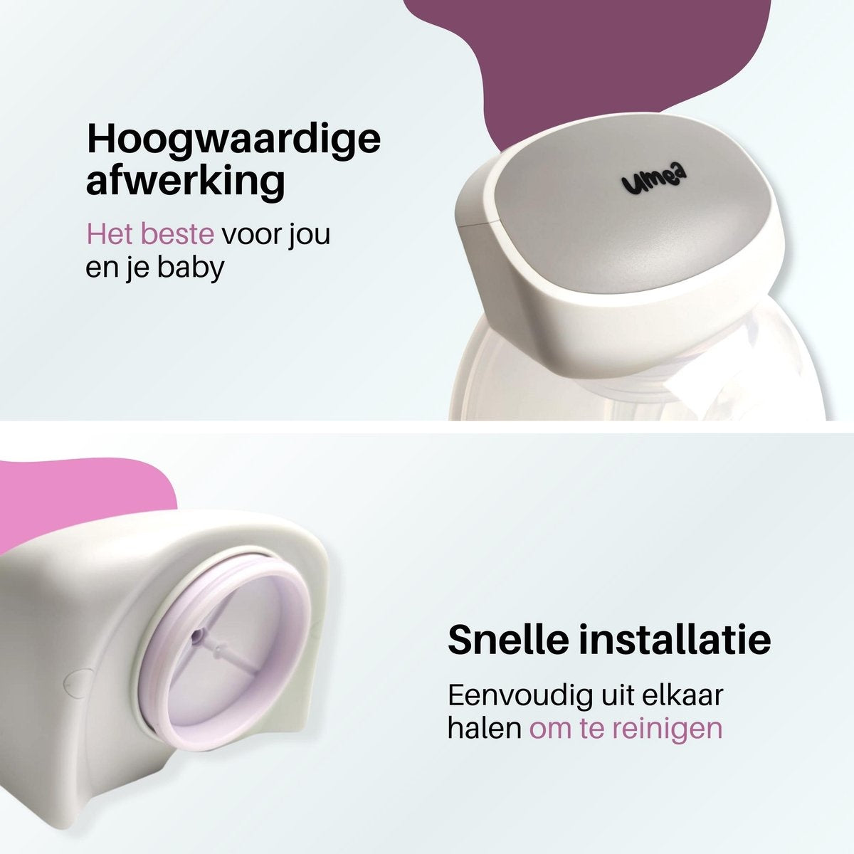 Umea - Tire-lait double - Blanc