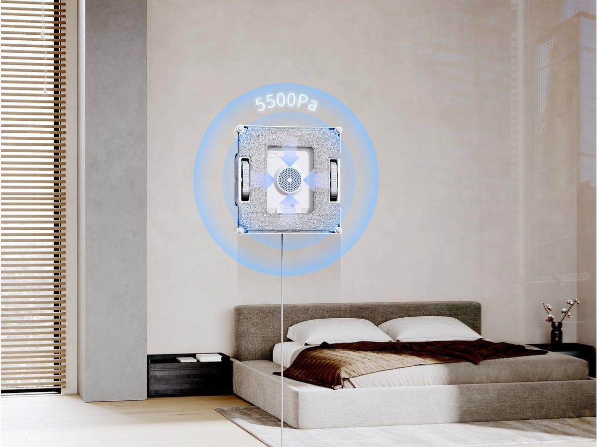 Robot lave-vitres Ecovacs Winbot W2 Pro Omni - Navigation avancée - Autonettoyant - Blanc