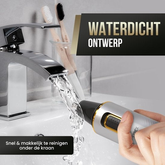Strex 3 In 1 Nose Hair Trimmer Set - Rechargeable & Lavable - Tondeuse nez / Tondeuse oreilles / Tondeuse sourcils / Tondeuse barbe - Hommes & Femmes