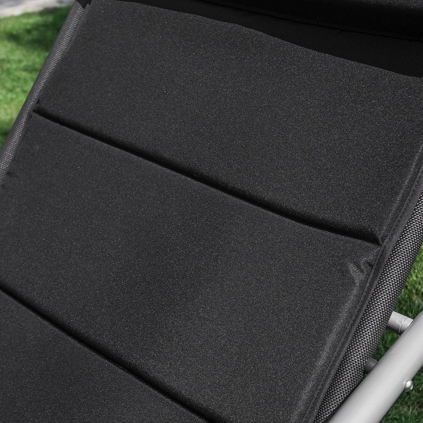 Coussin ergonomique SoBuy pour fauteuil à bascule avec appui-tête - Noir - 170 x 50 x 5 cm