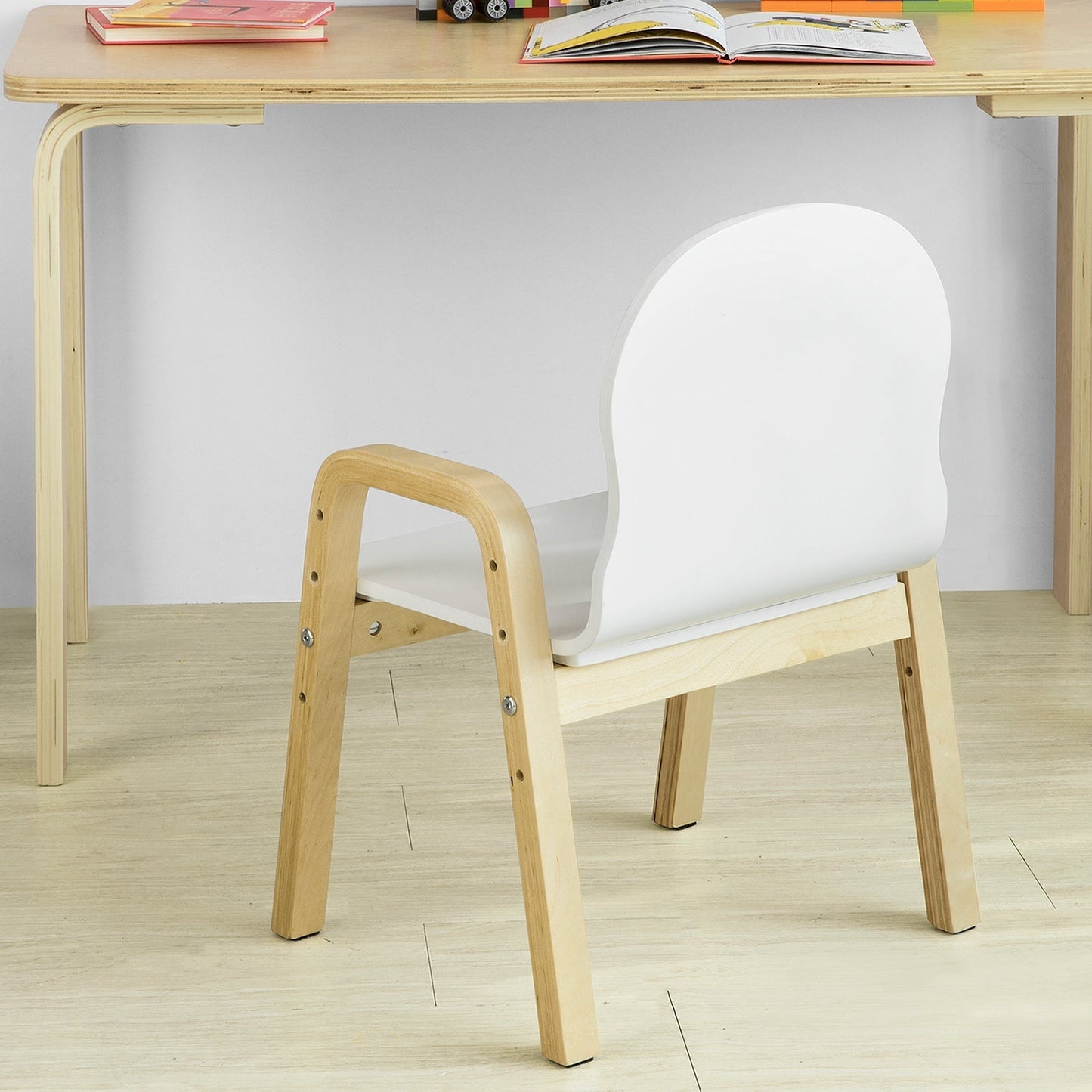 SoBuy Set de 2 chaises hautes - Plastique - Hauteur d'assise réglable 23-35 Cm