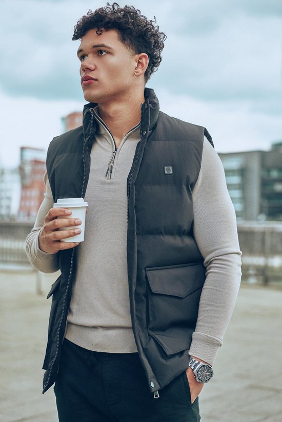 Solution Clothing Body - Bodywarmer - Veste - Longue - Vestes - Bodywarmers - Adultes - Hommes - Noir - XXL