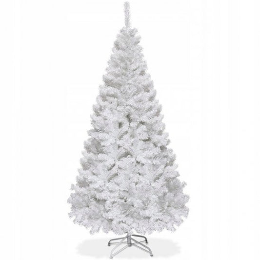 Sapin de Noël artificiel Coast - avec support - PVC - métal - 210 cm - blanc