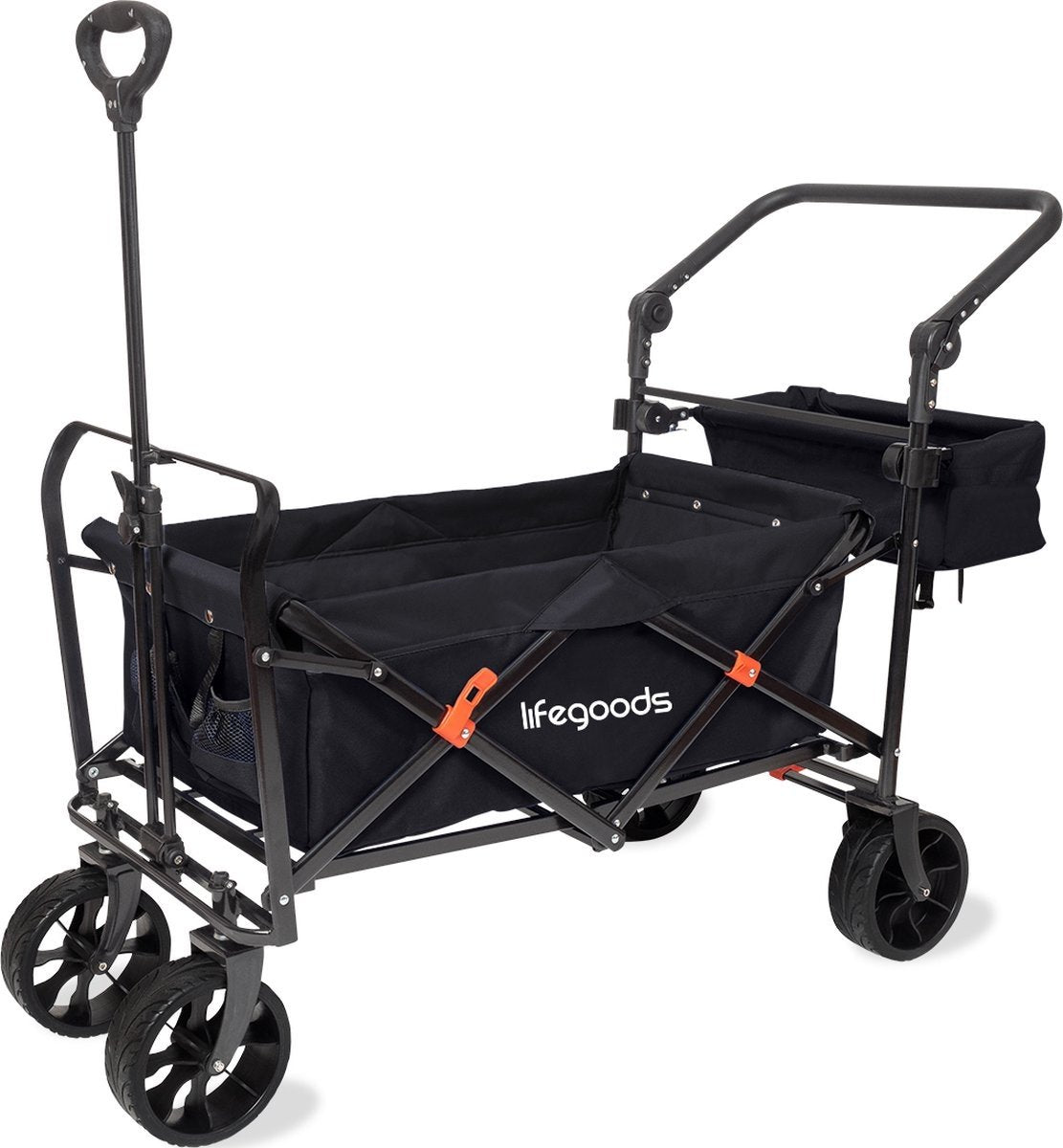 Chariot Pliable LifeGoods, 120x80cm, Noir