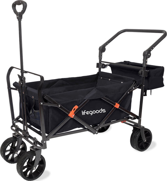 Chariot Pliable LifeGoods, 120x80cm, Noir