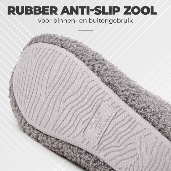 Chaussons Dames - Chaussons - Taille 40/41 - Gris - Antidérapant - Comfeet