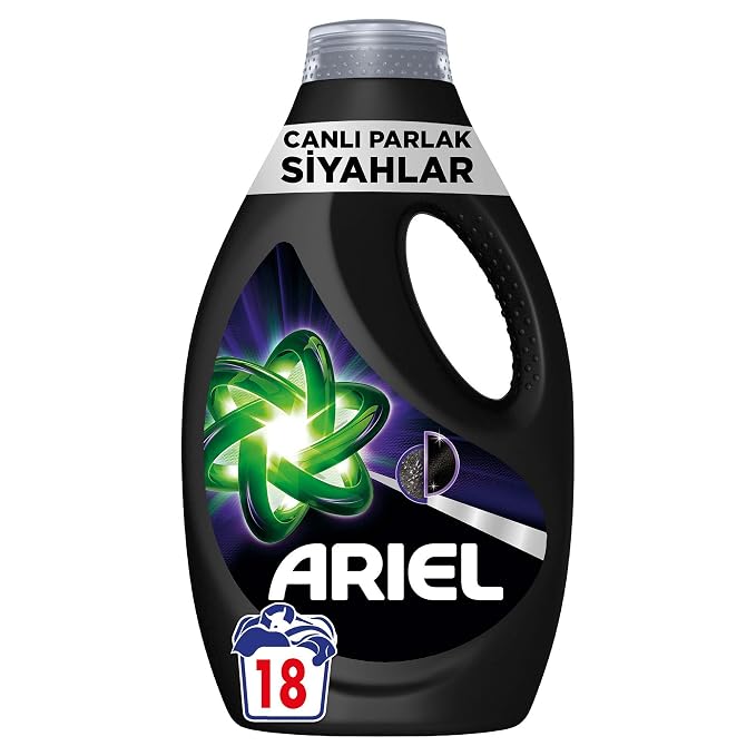 Lessive liquide Ariel Black – Pour les vêtements noirs et foncés – Nettoyage en profondeur – Protection des tissus – Prétraitement des taches
