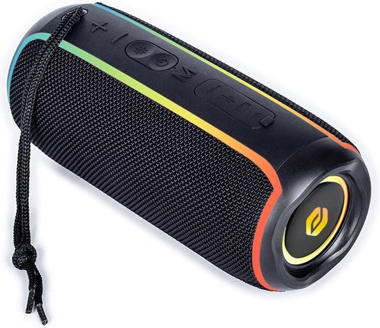 Denver Enceinte Bluetooth sans fil - Effets de lumière - Boîte à musique - Appel mains libres - Appairage TWS - BTV222NRB