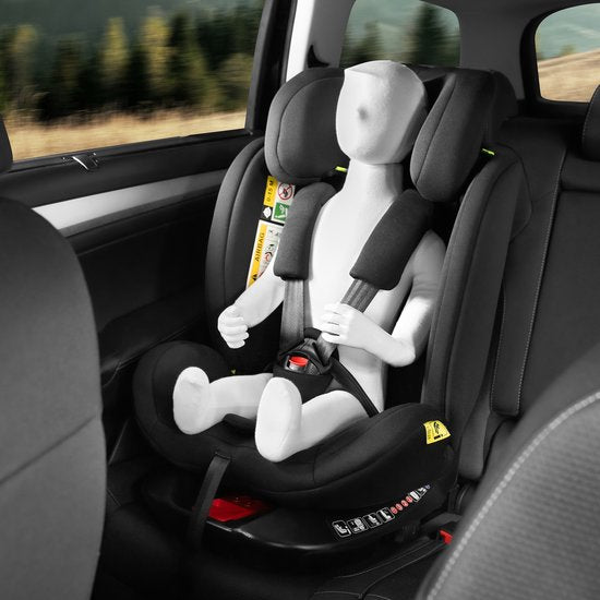 tectake® Siège auto pivotant - Siège bébé - homologué i-Size - Siège auto Isofix - Siège rehausseur - Siège auto enfant - Harnais 5 points - De la naissance à 150cm/36kg