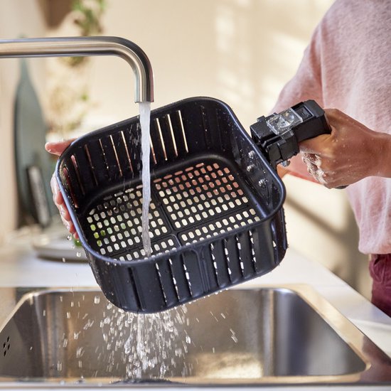 Friteuse à air chaud Inventum GF500HLD XL - 5 L - 8 programmes - 80-200 °C - Jusqu'à 5 personnes - Argent/Noir