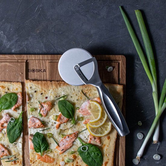 Boska Coupe-pizza Monaco+ - Rouleau à pizza - acier inoxydable - Coupe-pizza ergonomique - Boîte cadeau - Idées cadeaux pour hommes - Ustensiles de cuisine - Accessoires de cuisine - Garantie à vie