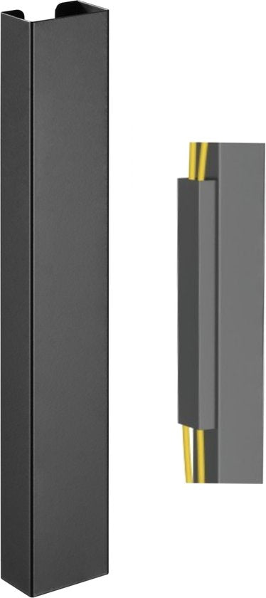 Chemin de câbles magnétique - range-câbles bureau - noir