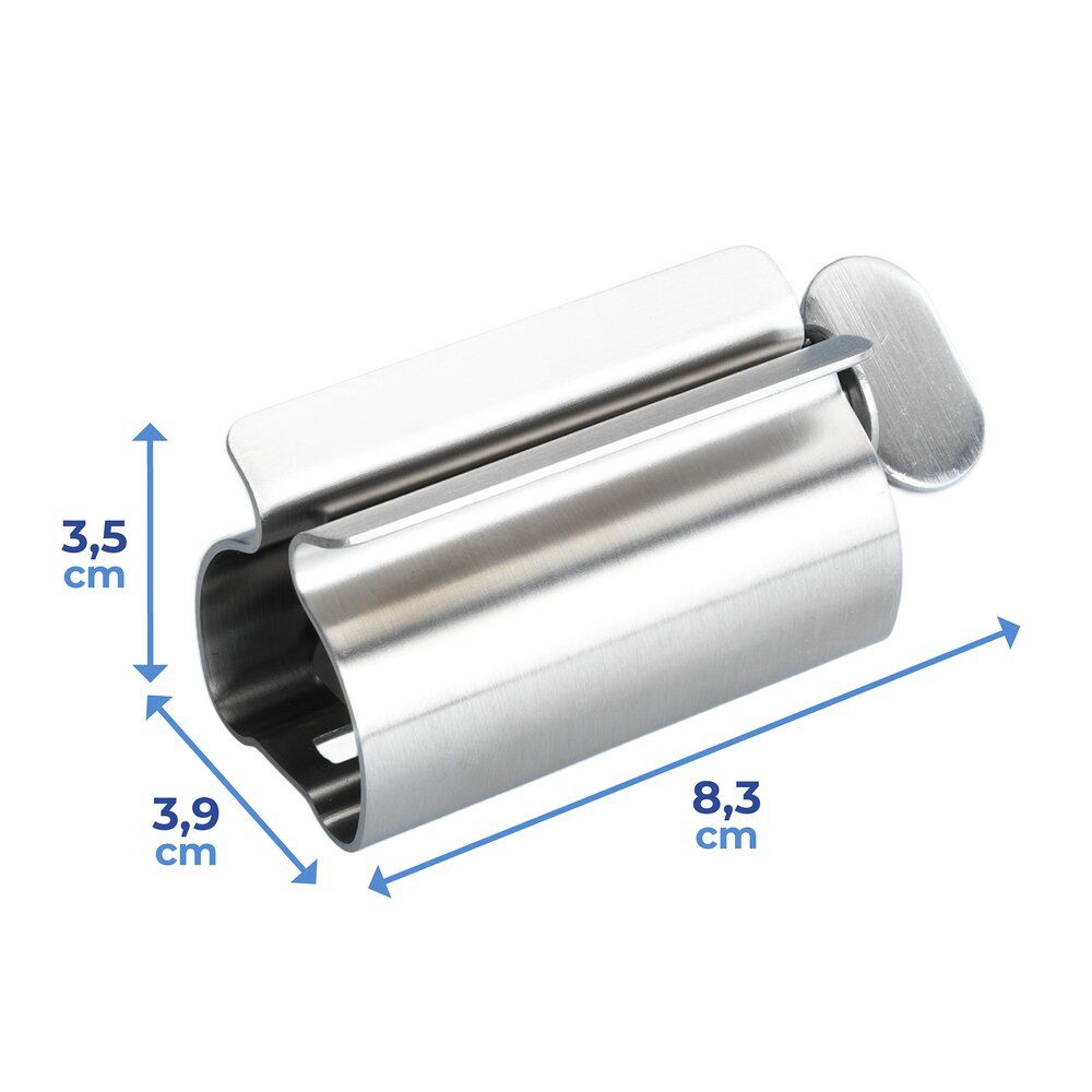 Lot de 3 pinces à tubes Wenko - Acier inoxydable - 8,3 x 3,9 x 3,5 cm