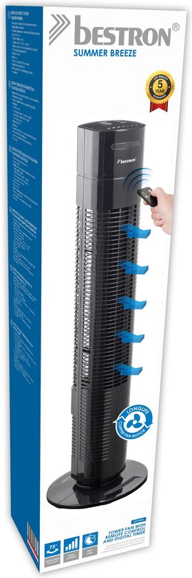 BESTRON AFT770ZRC - Ventilateur colonne - Noir