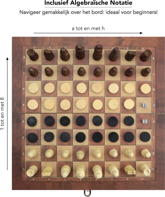 Windsor CheckMate Chessboard - Jeu de dames et de backgammon