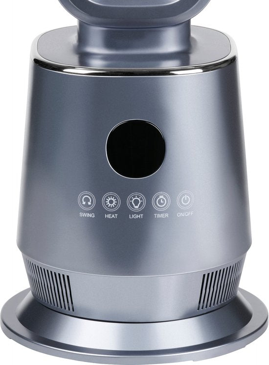 Radiateur soufflant 2-en-1 Alpina 2000 W - Radiateur électrique et ventilateur avec télécommande - Ventilateur colonne oscillant avec minuterie - Radiateur à température réglable