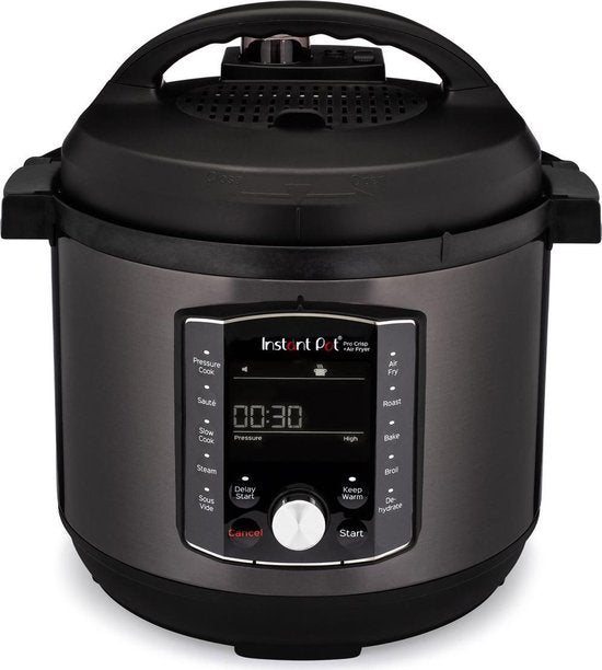 Multicuiseur Instant Pot Pro Crisp 7,6 L + friteuse à air chaud - Autocuiseur 11-en-1 - Mijoteuse - Cuisson sous vide - Friteuse à air chaud - Deux couvercles amovibles - Jusqu'à 8 portions